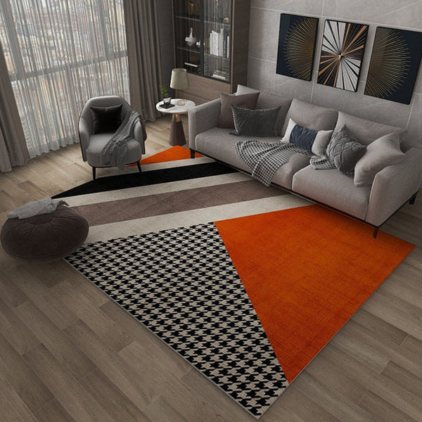 Geometrische print vloerkleed – Huisdiervriendelijk en machinewasbaar – Polypropyleen voor binnengebruik