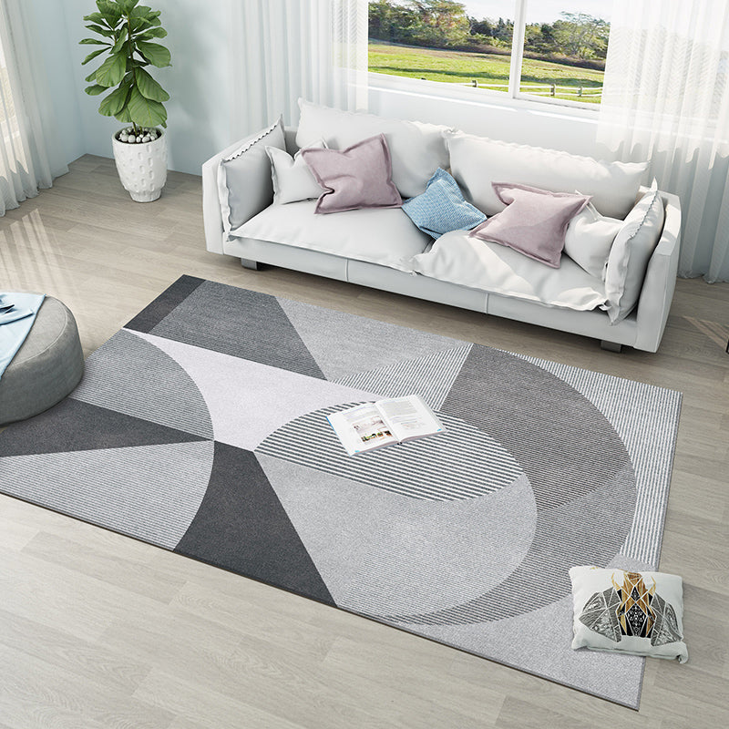 Kleurblok vloerkleed – Wasbaar | Anti-slip achterkant | Polyester, voor binnen gebruik