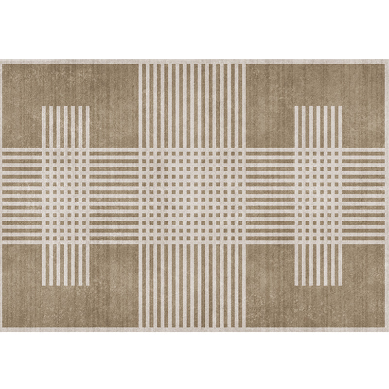 Kleurblok vloerkleed – Wasbaar | Anti-slip achterkant | Polyester, voor binnen gebruik