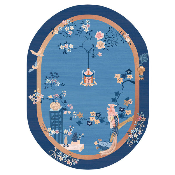 Kleed – Vintage design – Katoenen blend, niet-slip achterzijde, kleurbestendig, binnendeken voor slaapkamer
