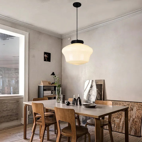 Hanglamp – Melkglas ontwerp – Geschikt voor diverse interieurstijlen | E27 fitting