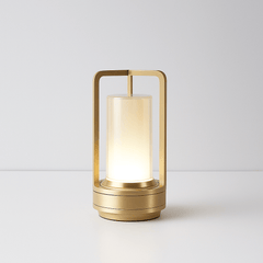 Tafellamp | Stijlvolle lantaarn | Metaal en glas, ideaal voor binnen- en buitendecoratie
