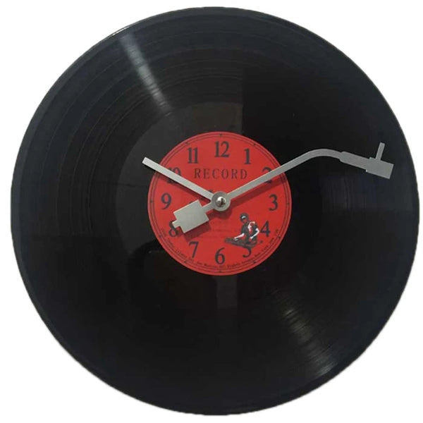 Vintage vinylplaat wandklok | Retro café- en barinrichting