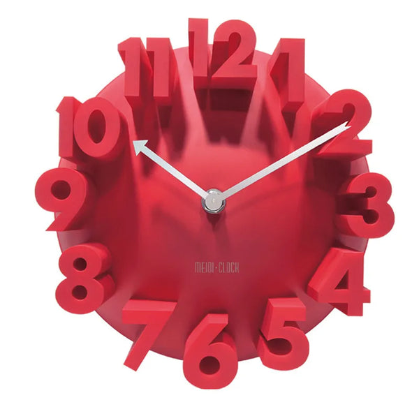 Moderne 3D-cijferige wandklok | Stille en stijlvolle woondecoratie