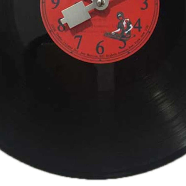 Vintage vinylplaat wandklok | Retro café- en barinrichting