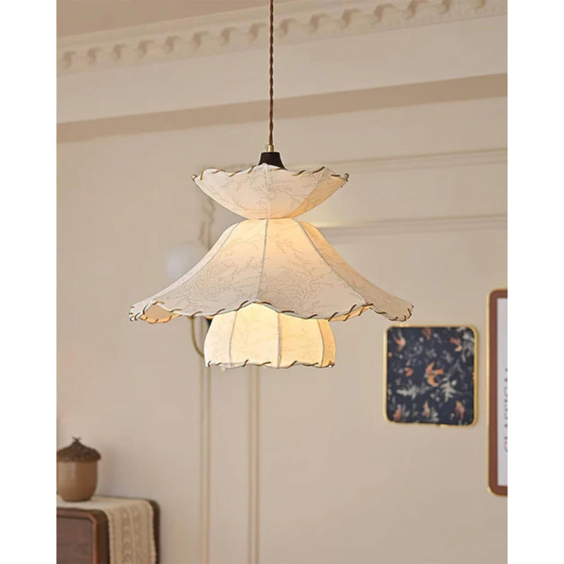 Hanglamp – Stof – Geschikt voor diverse interieurstijlen | E27 fitting, energiezuinig