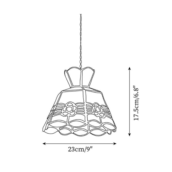 Hanglamp – Tiffany-stijl – Glas, decoratief ontwerp, sfeervolle verlichting