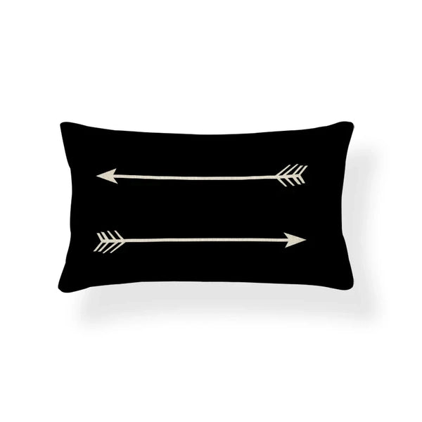 Rechthoekige Kussenhoes | Geometrisch Zigzag Design | Scandinavische Stijl - POUEV