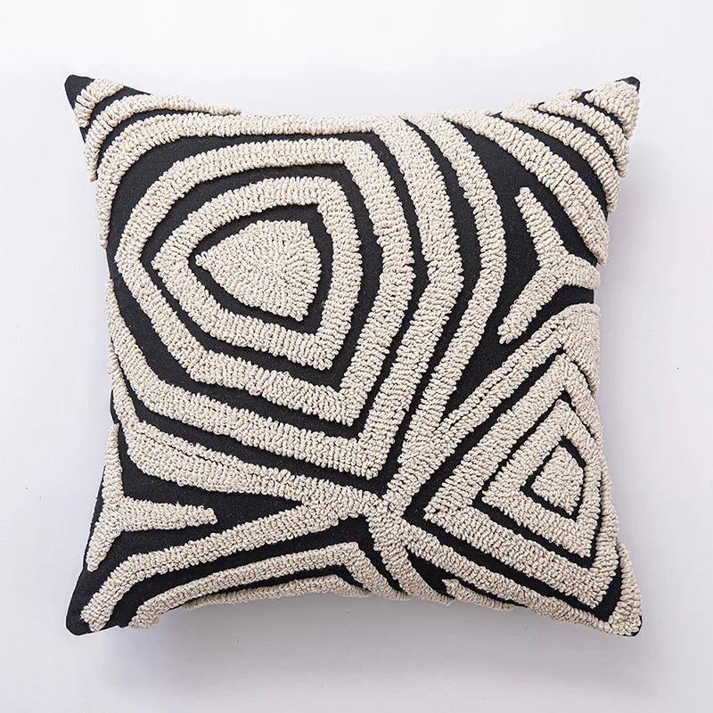 Moderne Geometrische Tufted Kussenhoes | Decoratieve Kussenhoes Sofa - POUEV
