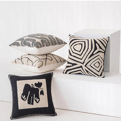 Moderne Geometrische Tufted Kussenhoes | Decoratieve Kussenhoes Sofa - POUEV