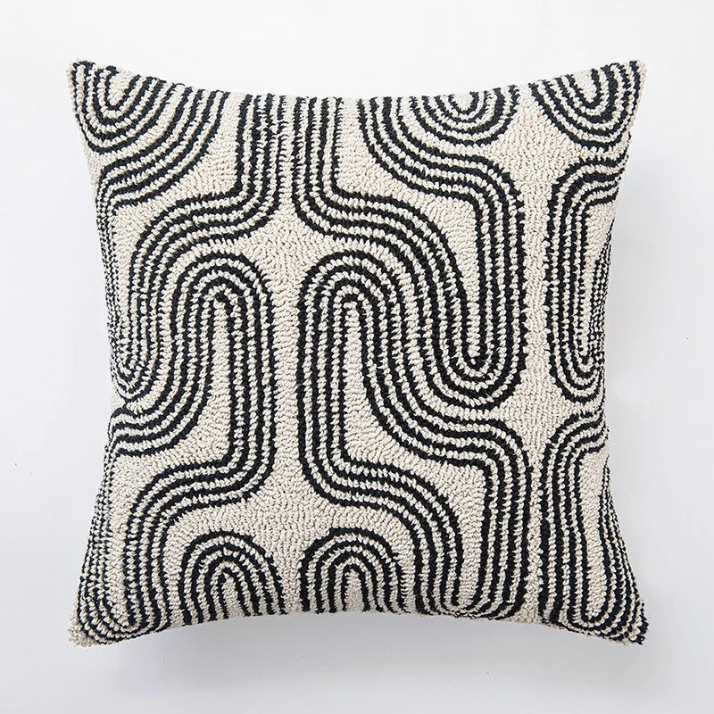 Moderne Geometrische Tufted Kussenhoes | Decoratieve Kussenhoes Sofa - POUEV