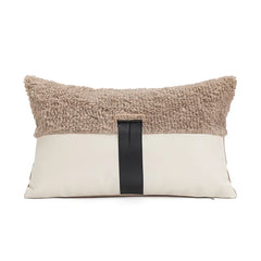 Minimalistische Zwart-Witte Kussenhoes | Luxe Luipaard Jacquard | Sofa Decor - POUEV