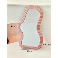 Ins Cloud Shaped Mirror | Cute Wall Mirror for Bedroom, Bathroom & Living Room | Kawaii Makeup Mirror & House Decoration - POUEV