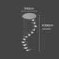 Pigeon LED Acrylic Pendant Lamp | Stair Chandelier - POUEV