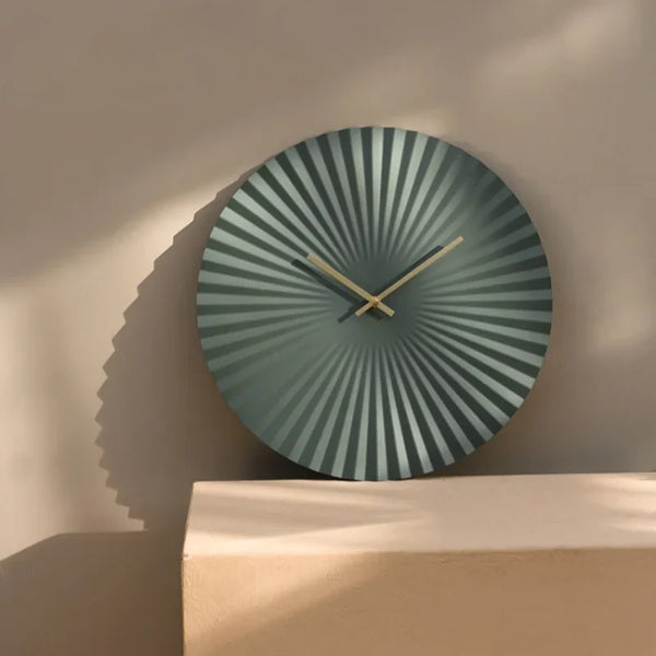 Moderne metalen wandklok | Stille en elegante minimalistische klok voor thuis en kantoor