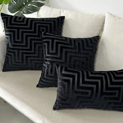 Velvet Jacquard Kussenhoes | Moderne Geometrische Luxe | Voor Sofa & Bed - POUEV
