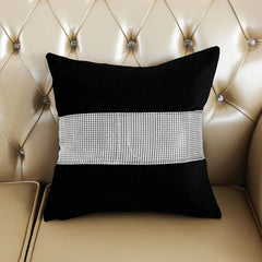 Velvet Kussenhoes | Glanzend Diamantpatroon - POUEV