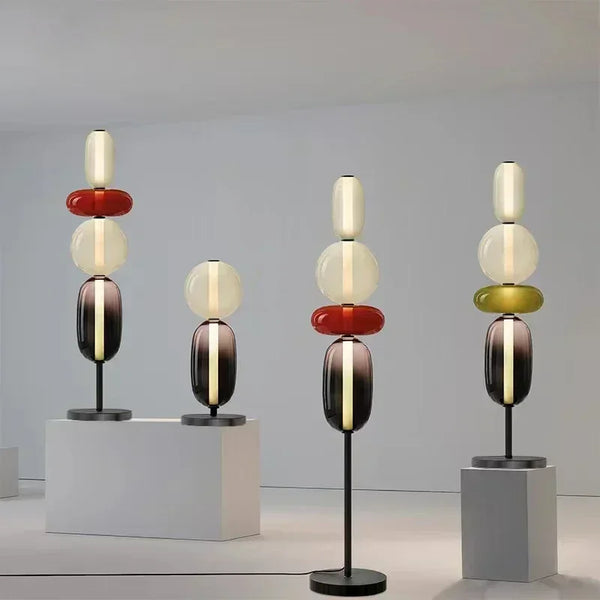 Italian Designer Colored Glass LED Floor Light | Creative Candy Lights - POUEV