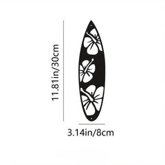 Decoratieve bladeren metalen wandkunst: set van 2 | Zwarte metalen hangende bladeren | Elegante ijzeren kunst