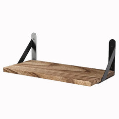 Wooden Wall Shelves | Solid Wood Floating Storage Shelf for Bathroom Accessories and Home Organization - POUEV