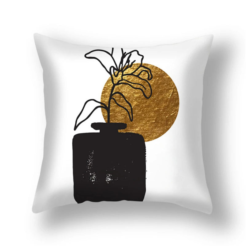 Luxe Kussenhoes | Zon en Bloemenmotief - POUEV