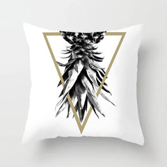 Gouden Bladeren Kussenhoes | Luxe Decoratieve Hoes - POUEV