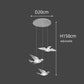 Pigeon LED Acrylic Pendant Lamp | Stair Chandelier - POUEV