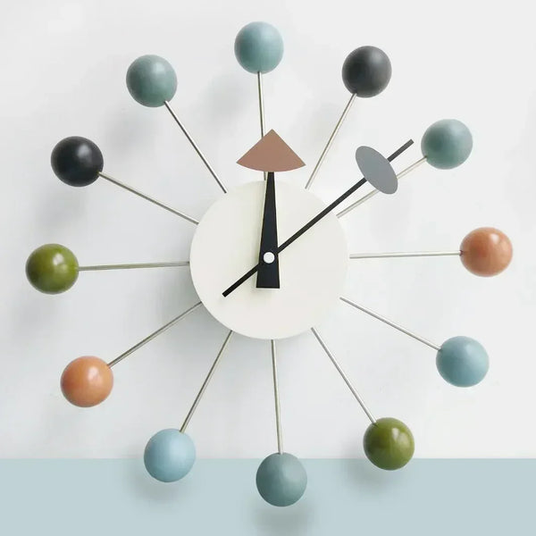 Nordic Nelson Ball Wandklok | Stille & Stijlvolle Wandkunst voor Moderne Interieurs
