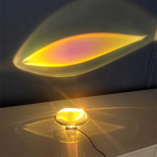 Italian Designer LED Crystal Table Lamp | Night Projector - POUEV