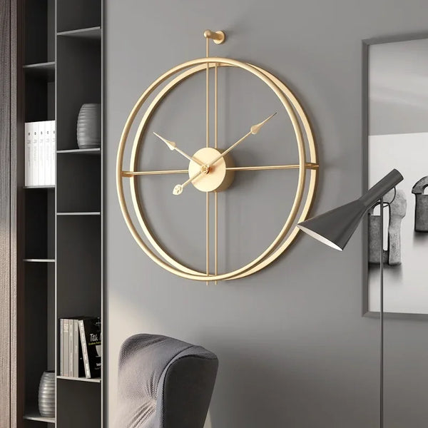 Moderne wandklok in Europese stijl | Creatieve modeklok voor huis- en kantoordecoratie