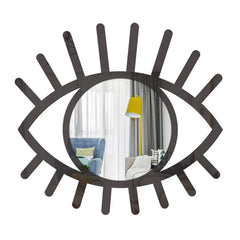 Eye Shaped Wall Mirror | Boho Artistic Design for Entryway & Bathroom | Wall Mounted Home Décor - POUEV