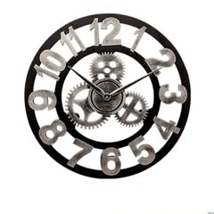 Industriële metalen tandwiel wandklok | Rustieke bewegende tandwielklok | Housewarming cadeau