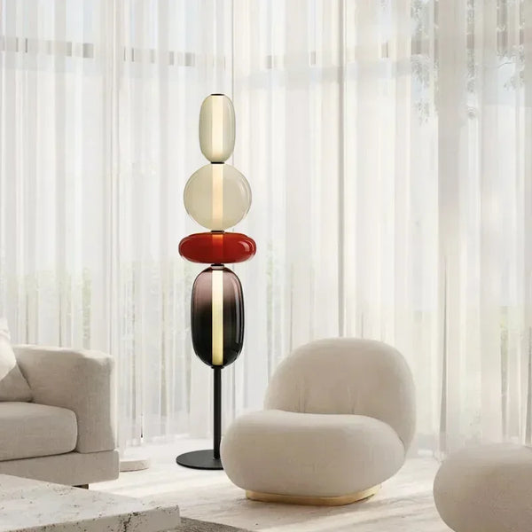 Italian Designer Colored Glass LED Floor Light | Creative Candy Lights - POUEV