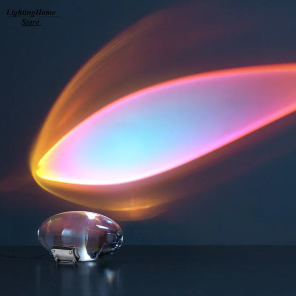 Italian Designer LED Crystal Table Lamp | Night Projector - POUEV