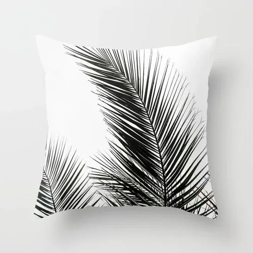 Gouden Bladeren Kussenhoes | Luxe Decoratieve Hoes - POUEV
