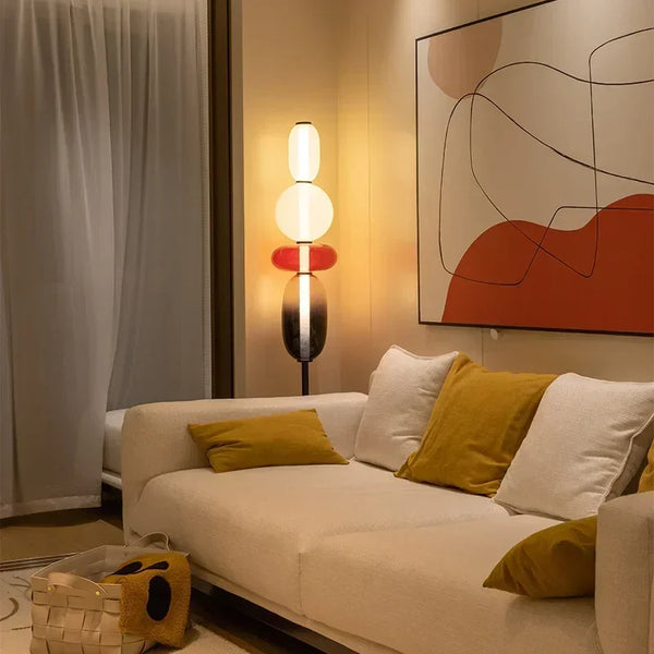 Italian Designer Colored Glass LED Floor Light | Creative Candy Lights - POUEV