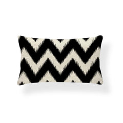 Rechthoekige Kussenhoes | Geometrisch Zigzag Design | Scandinavische Stijl - POUEV