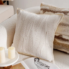 Luxe Franse Kussenhoes | Decoratieve Stempel Hoes - POUEV