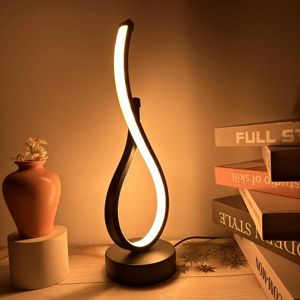 LED Table Lamp | Creative Nightstand Lamp for Bedroom, Restaurant & Café - POUEV
