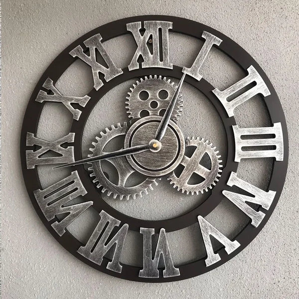 Industriële metalen tandwiel wandklok | Rustieke bewegende tandwielklok | Housewarming cadeau
