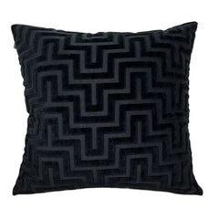 Velvet Jacquard Kussenhoes | Moderne Geometrische Luxe | Voor Sofa & Bed - POUEV