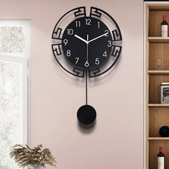 Creatieve Swing Silent Wandklok | Moderne Metalen Hangklok