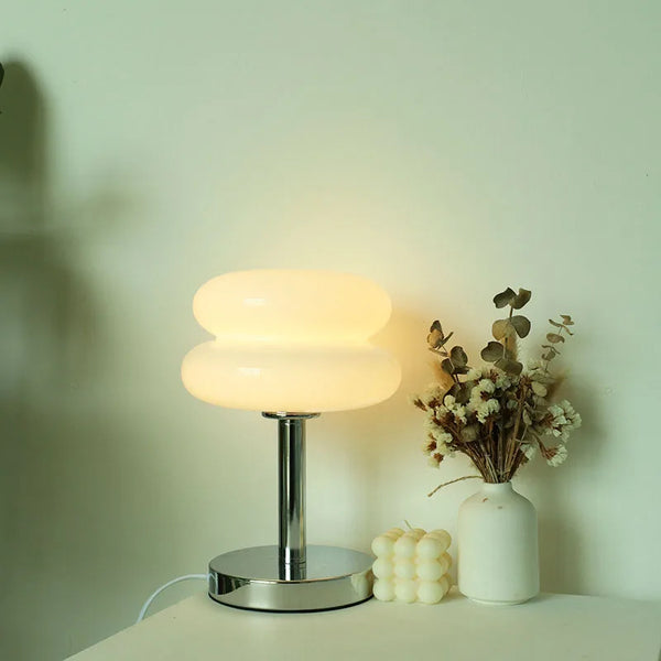 Macaron Glass Table Lamp | Trichromatic Dimming Atmosphere Lamp - POUEV