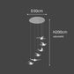 Pigeon LED Acrylic Pendant Lamp | Stair Chandelier - POUEV