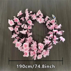 Cherry Blossom 96 LED USB Tree Branch Rattan Lights | 8 Modes Colorful String Lamp - POUEV