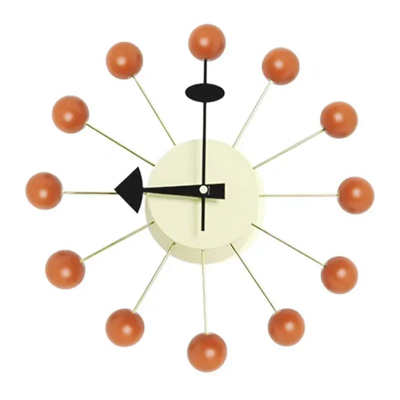 Nordic Nelson Ball Wandklok | Stille & Stijlvolle Wandkunst voor Moderne Interieurs