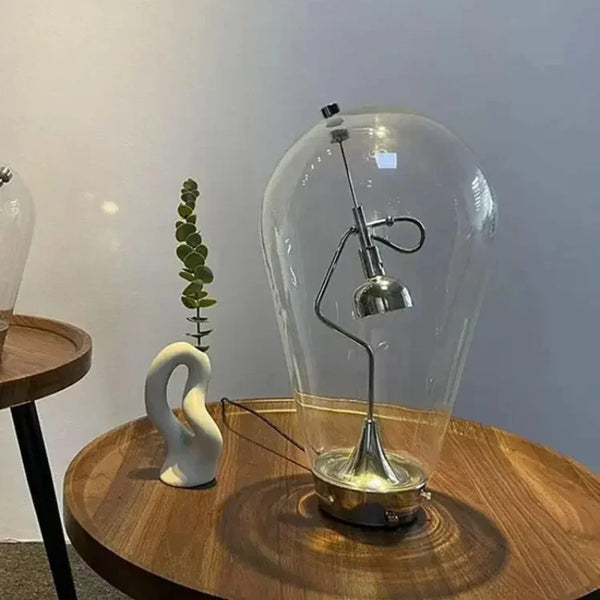 Vintage Glass Desk Lamp | Industrial Table Lamp - POUEV
