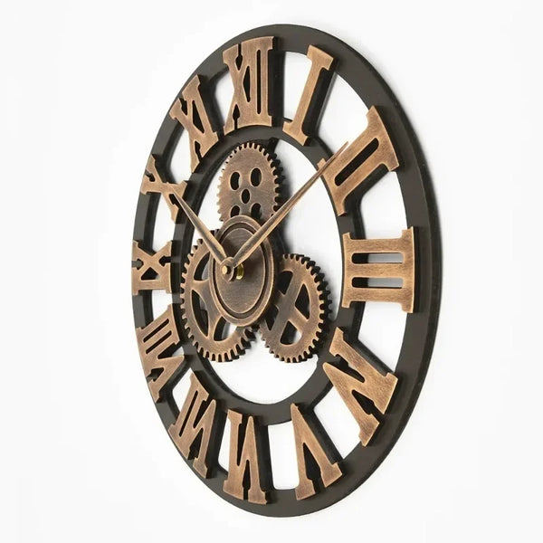 Industriële metalen tandwiel wandklok | Rustieke bewegende tandwielklok | Housewarming cadeau
