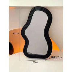 Ins Cloud Shaped Mirror | Cute Wall Mirror for Bedroom, Bathroom & Living Room | Kawaii Makeup Mirror & House Decoration - POUEV