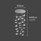Pigeon LED Acrylic Pendant Lamp | Stair Chandelier - POUEV